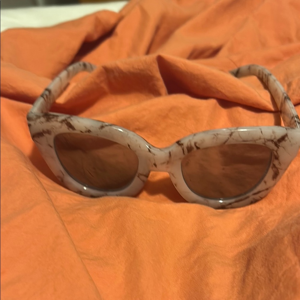 Marble Pattern Sunglasses - image 1